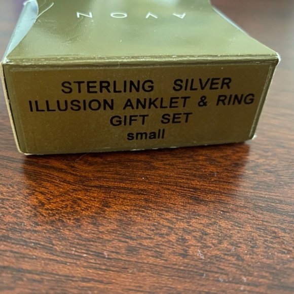 VINTAGE * Avon STERLING SILVER Illusion (Floating) FLOWER Finger or Toe RING * S - Picture 6 of 8